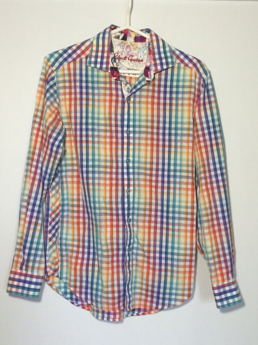 Share Robert Graham Wellington Sport Classic Fit Shirt Small Multicolor Long Sle